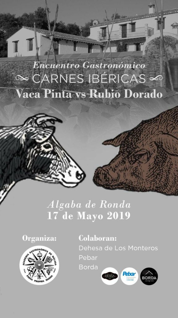 Cartel anunciador del duelo entre carnes ibéricas
