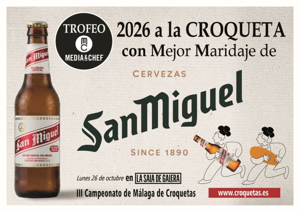 Premio a la croqueta con mejor maridaje de Cervezas San Miguel Especial 60 Aniversario.